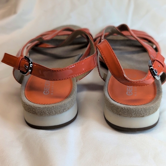 Geox Respira Italian Patent Leather Formosa Sandals Size 8 NWOB - Picture 6 of 8